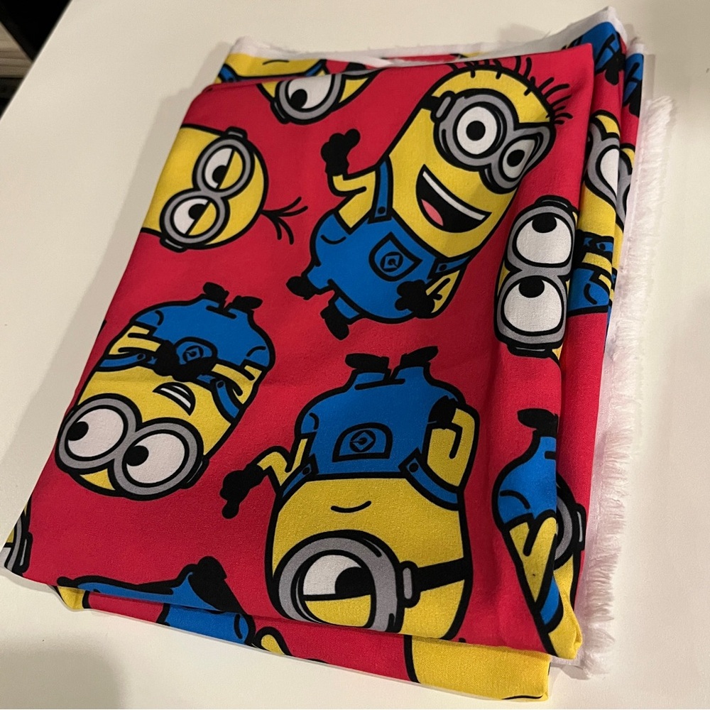 Minions upcycled 100 poly fabric 36x60 - Picture 5 of 6